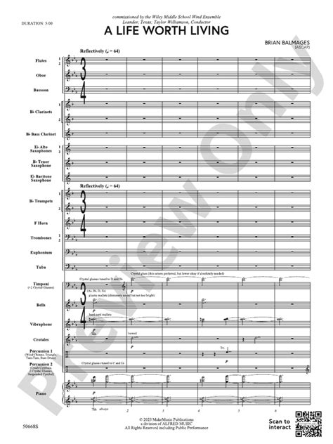 a life worth living f95|A Life Worth Living, by Brian Balmages – Score & Sound.